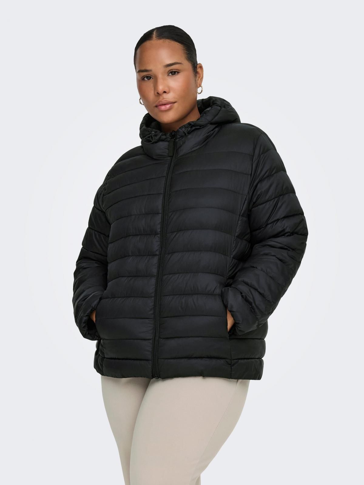 온리 테크니컬 경량 패딩 후드 집업 블랙 15366368_2161 BLACK / BLACK - 상세 이미지 2