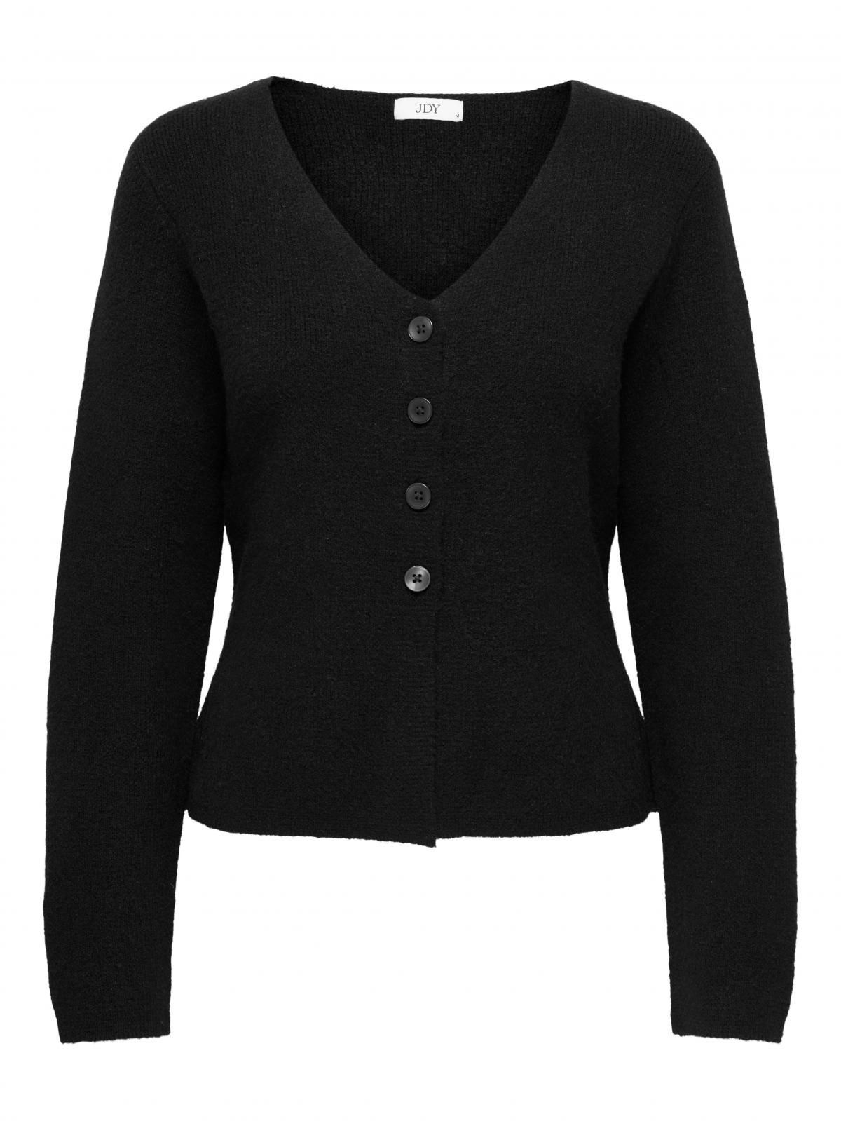 제이디와이 베이직 브이넥 니트 카디건 15351665_2161 BLACK / BLACK - 상품 이미지