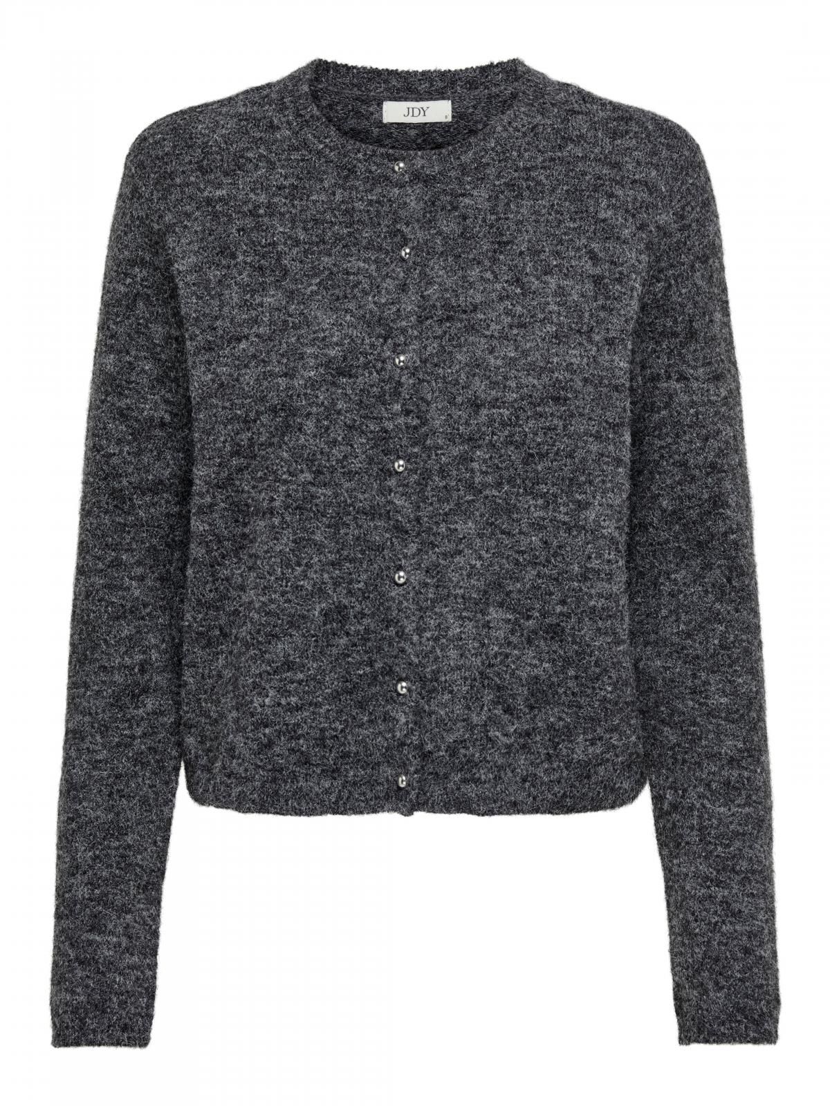 제이디와이 플렉서블 라운드넥 니트 카디건 15359860_2383 GREY / DARK GREY MELANGE - 상세 이미지 4
