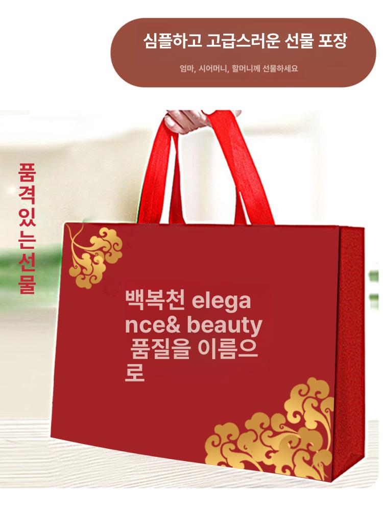 어머니 여름옷 투피스 할머니 반팔 상하의 세트 선물 - 상세 이미지 4