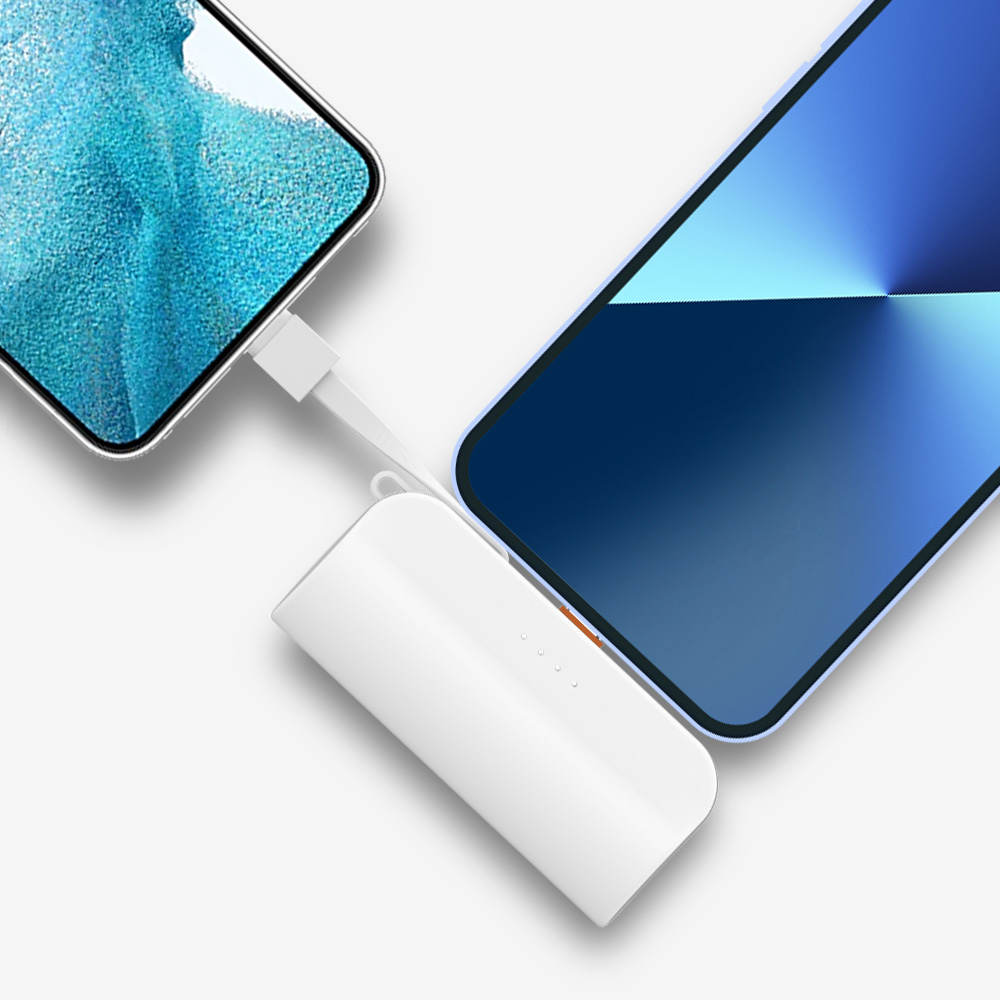 애니클리어 다쉬 도킹형 고속충전 보조배터리 5000mAh 휴대용 일체형 CP-5000H - 상세 이미지 2