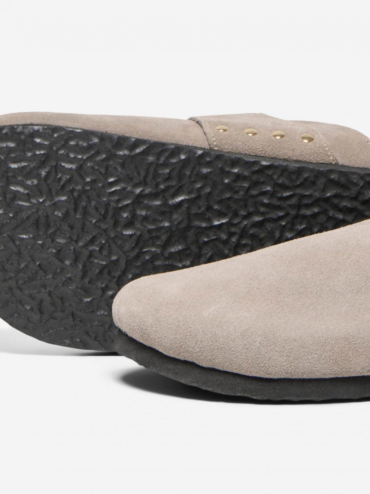 온리 레더 컴포트 버클 뮬 슬리퍼 15340959_113 GREY / TAUPE GRAY - 상세 이미지 4