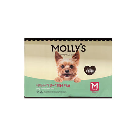 몰리스 쉬야응가 3-4회용 배변패드 M 80매 - 3개
