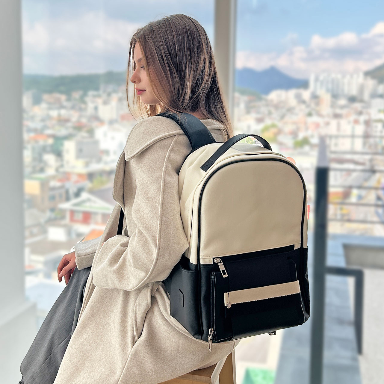 로디나트 케이스 백팩, 20대 30대 40대 데일리 직장인 대학생 16인치 노트북