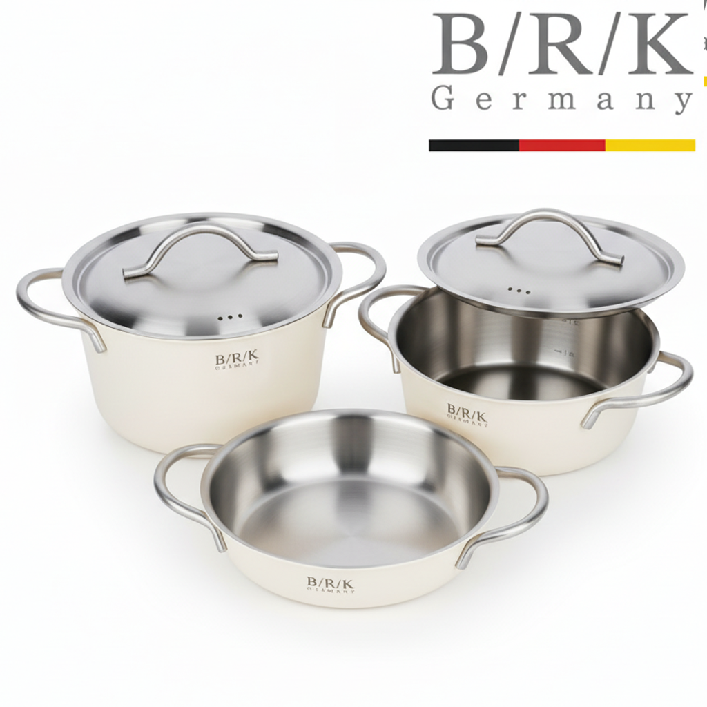 독일 BRK 냄비세트 인덕션용 명품 스탠 인덕션냄비세트 18cm 밀크3종 - 메인 이미지