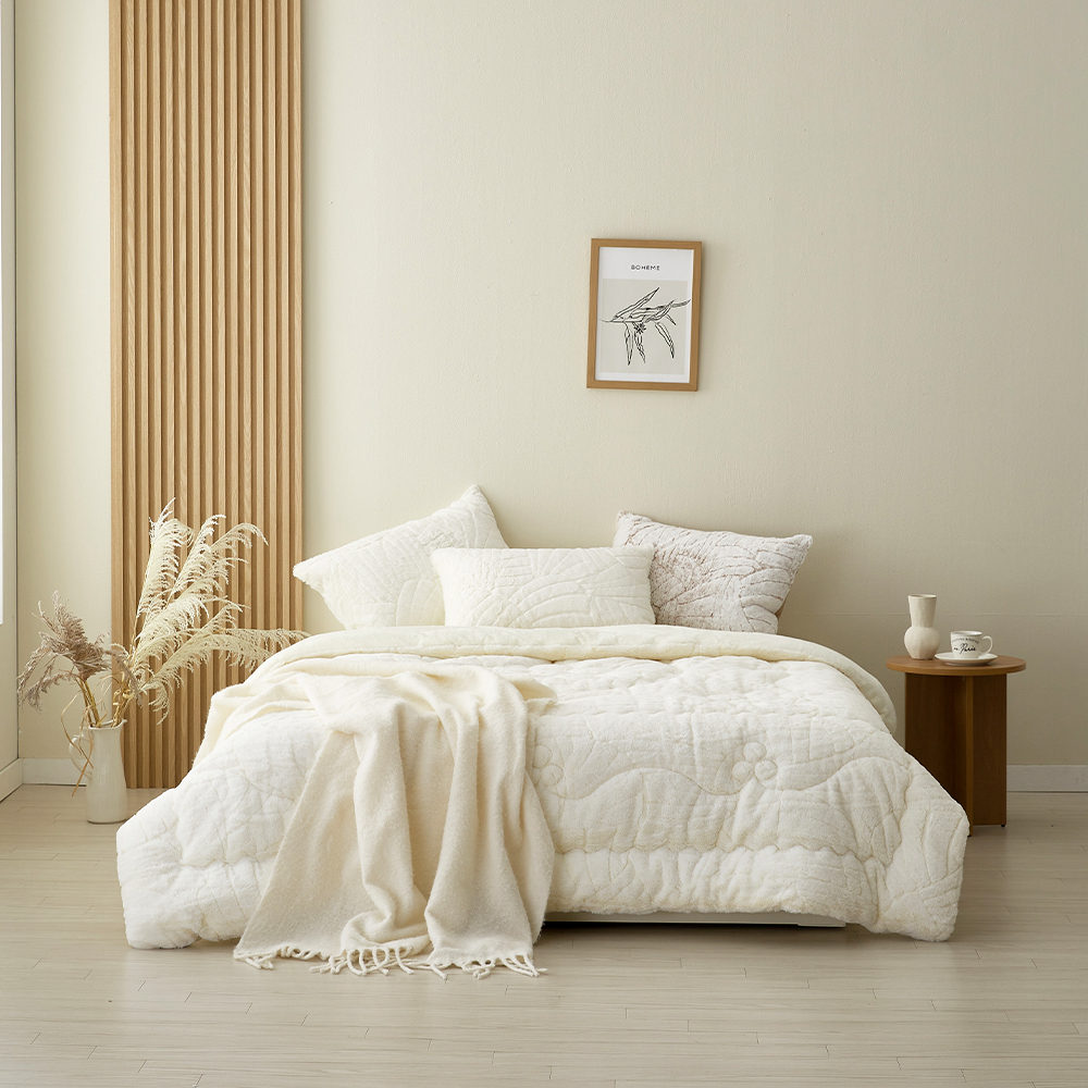 집앤콕 프리미엄 극세사이불 두꺼운 10미리 겨울 차렵이불 S