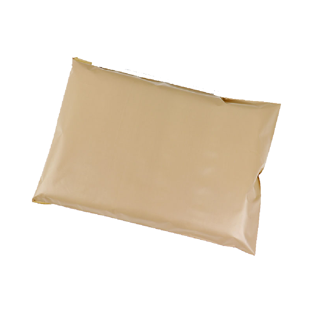 HDPE 택배봉투 비닐재질 접착식 100장, 25x35+4cm, 베이지