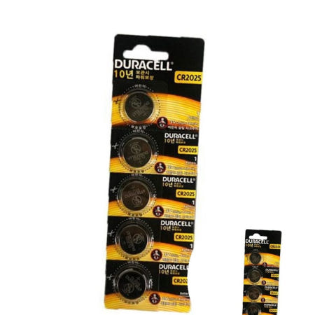 듀라셀 리튬 건전지 CR2025 5P 밧데리 건전지
