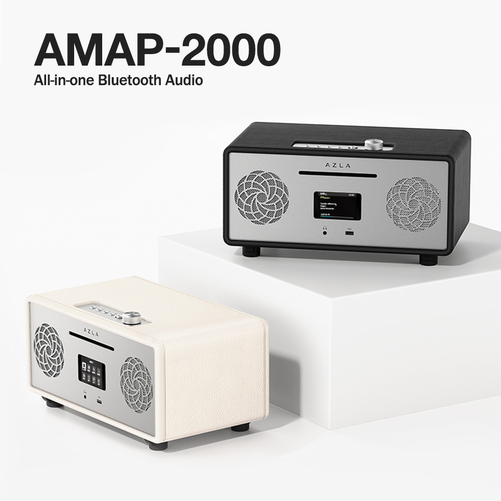 아즈라 올인원 스피커 AMAP-2000 블루투스 CD 라디오 USB AUX 제품 이미지