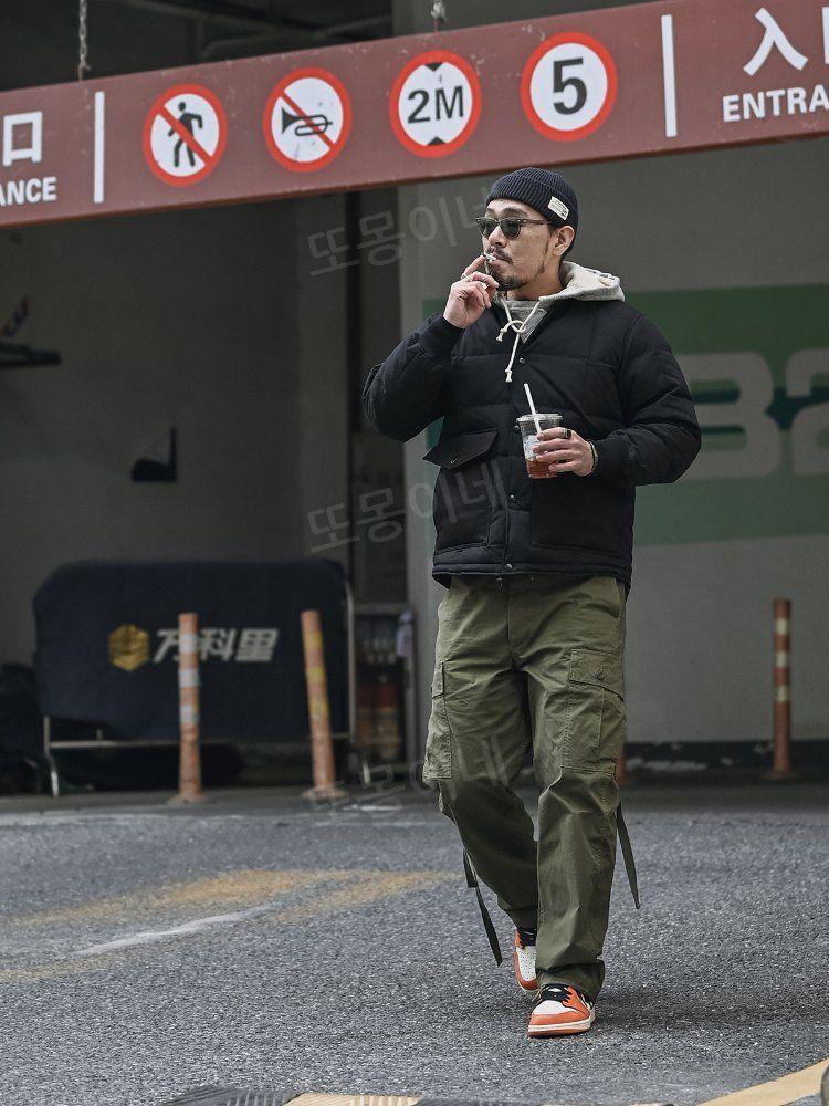 브론슨 BRONSON 라이너 재킷 다운 박스 퀼팅 육군 녹색 S - 상세 이미지 5