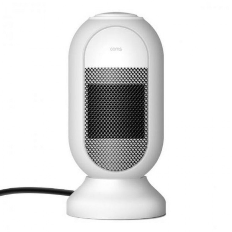 히터 Coms PTC 온풍기 미니 자동회전 전기 - 상품 이미지