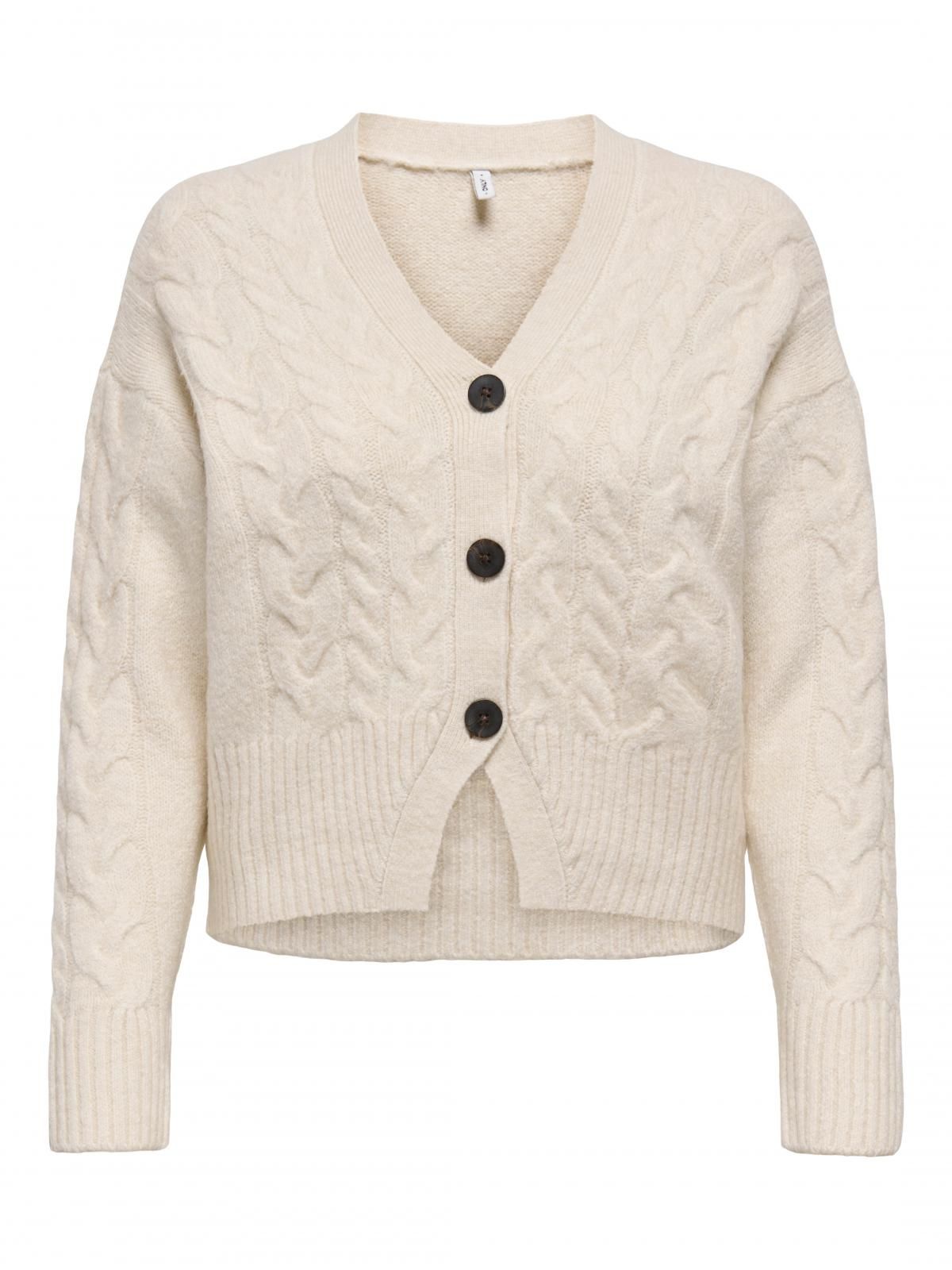 온리 케이블 니트 브이넥 크롭 카디건 15352216_31_1232656 WHITE / WHITECAP GRAY - 상세 이미지 3