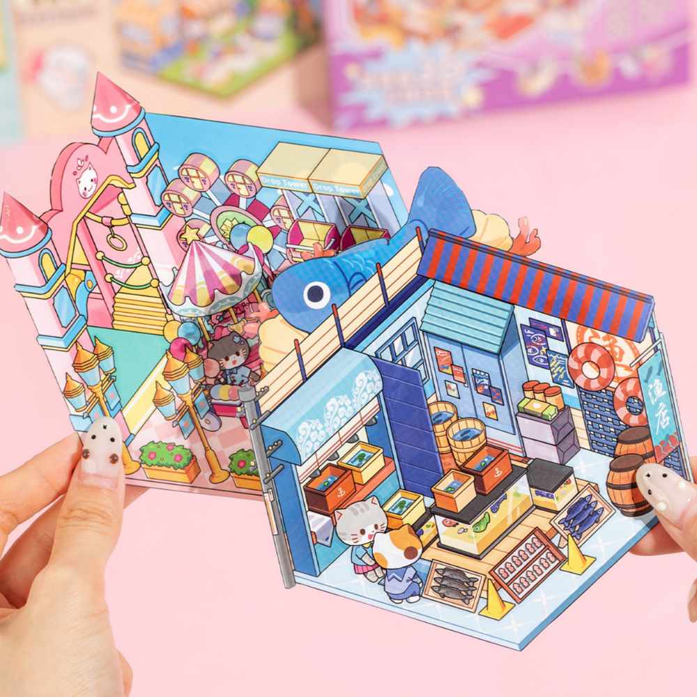 3d스티커 방꾸미기 18테마 스티커북 고양이시즌2 이미지 4