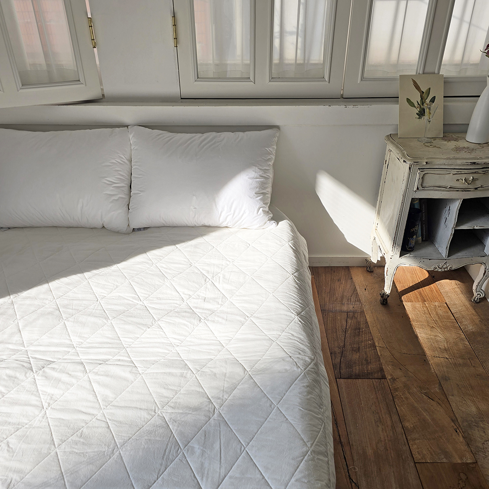 영국 양모 이불패드 스프레드 사계절 부드러운 패드