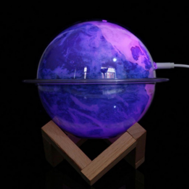 지구 모양 캠핑가습기 USB 무드등 휴대용 탁상용 소형 가습기 270ML