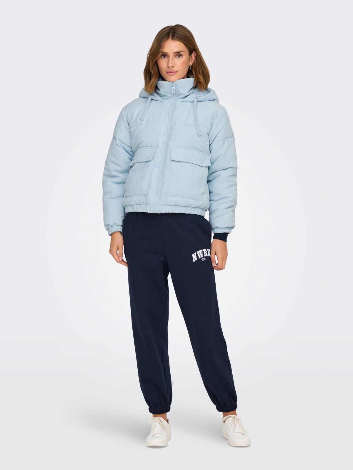 온리 코듀로이 숏 패딩 하이넥 라이트블루 15348571_1307 BLUE / BABY BLUE - 상세 이미지 5