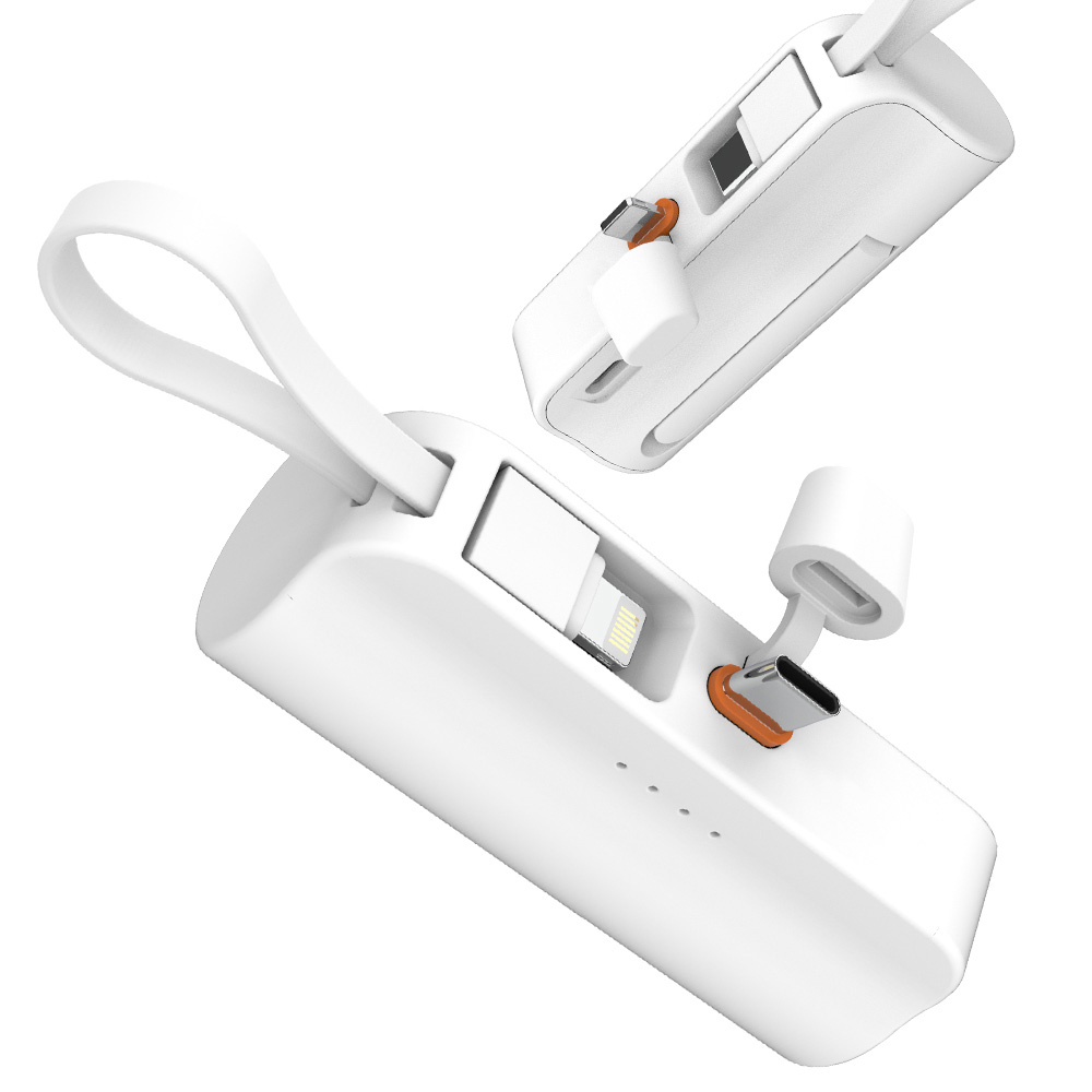 애니클리어 다쉬 도킹형 고속충전 보조배터리 5000mAh 휴대용 일체형 CP-5000H - 상품 이미지