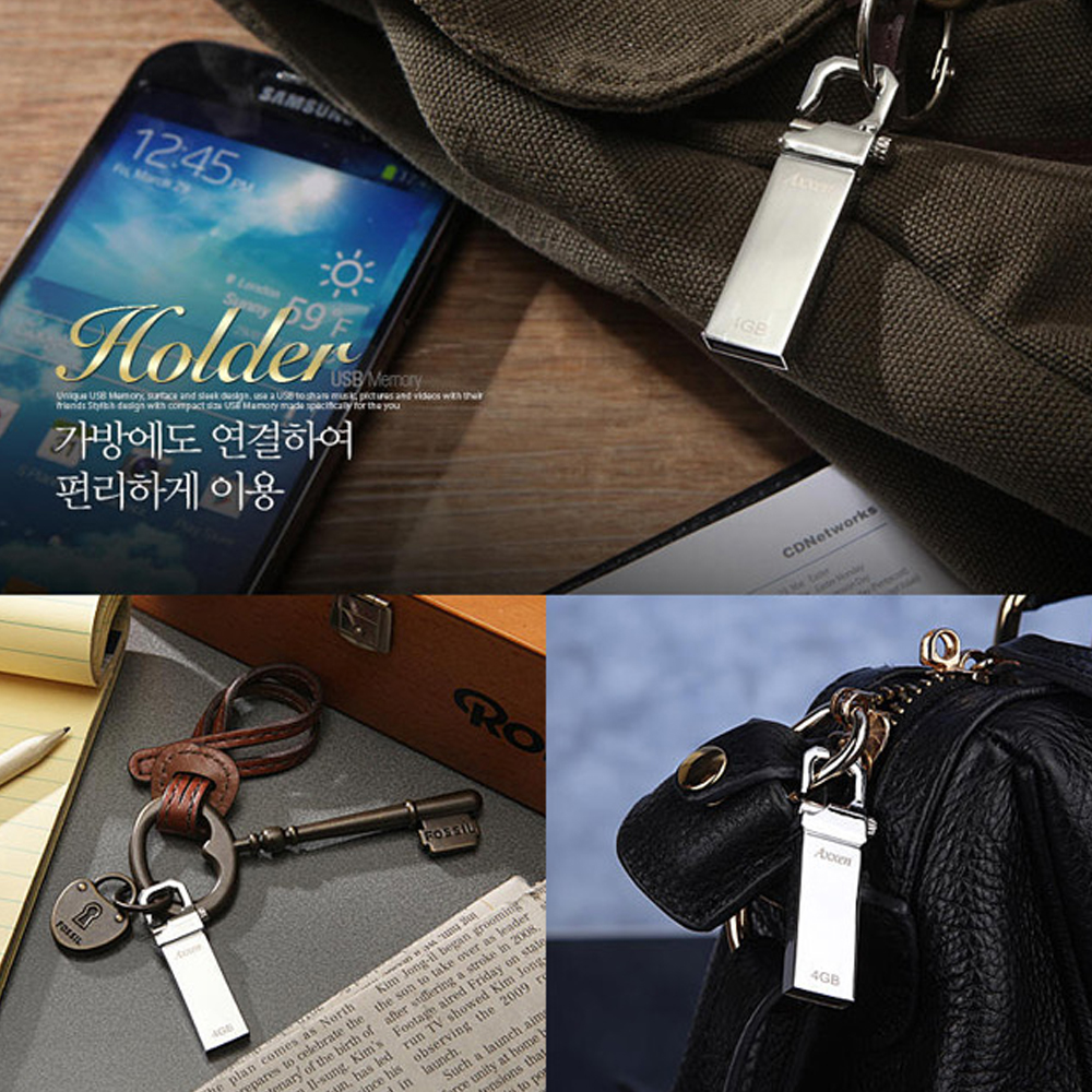 128기가 USB메모리 백팩고리[무료인쇄]메탈 메모리스틱 휴대용 자료저장 128GB - 상세 이미지 4