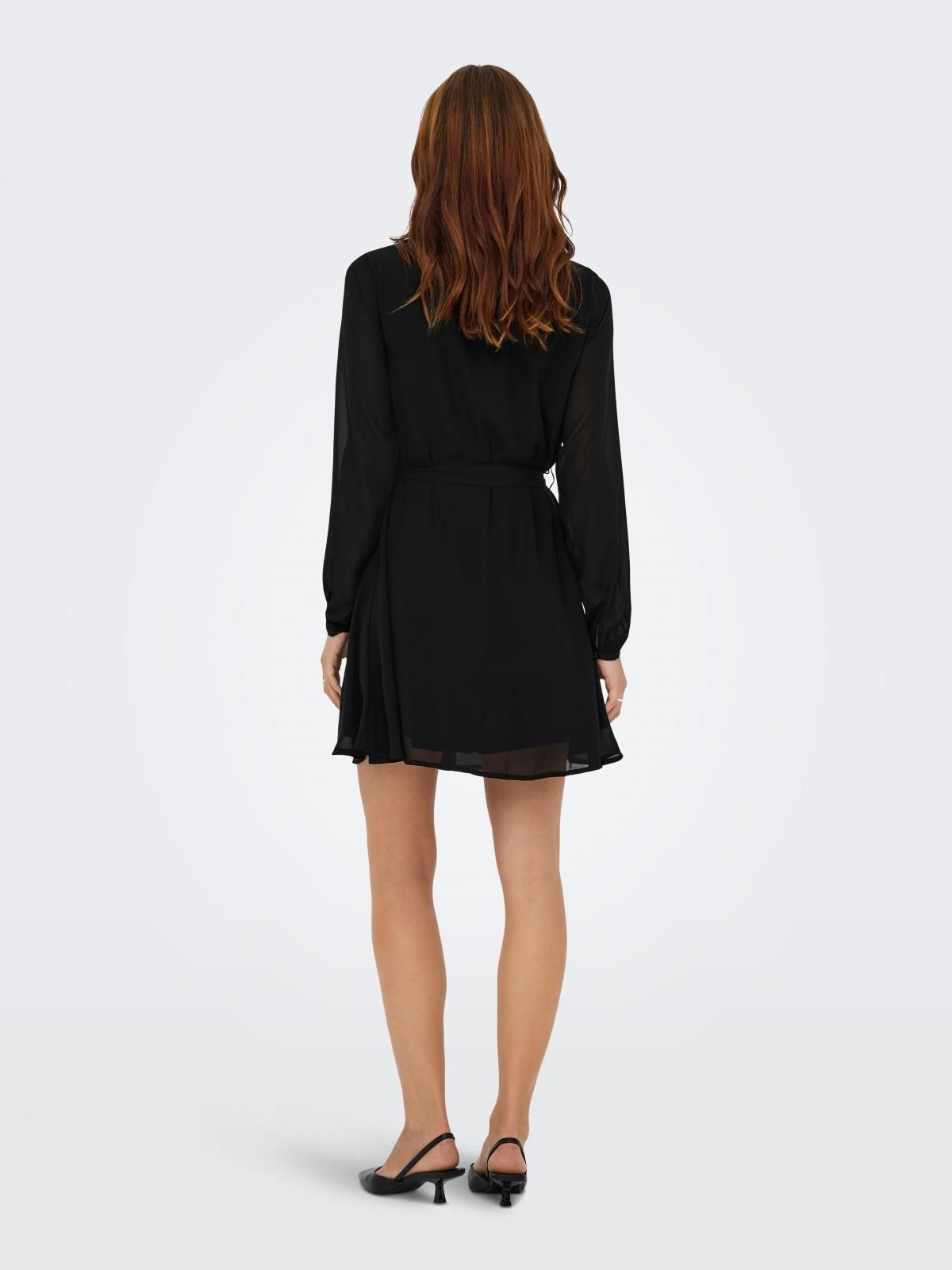 온리 테크니컬 벨트 미니 셔츠 원피스 블랙 15360309_2161 BLACK / BLACK - 상세 이미지 2