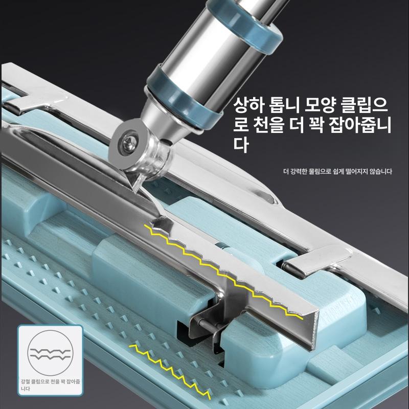 수건끼우는밀대 극세사걸레탈부착마대 실내바닥청소 - 상세 이미지 4