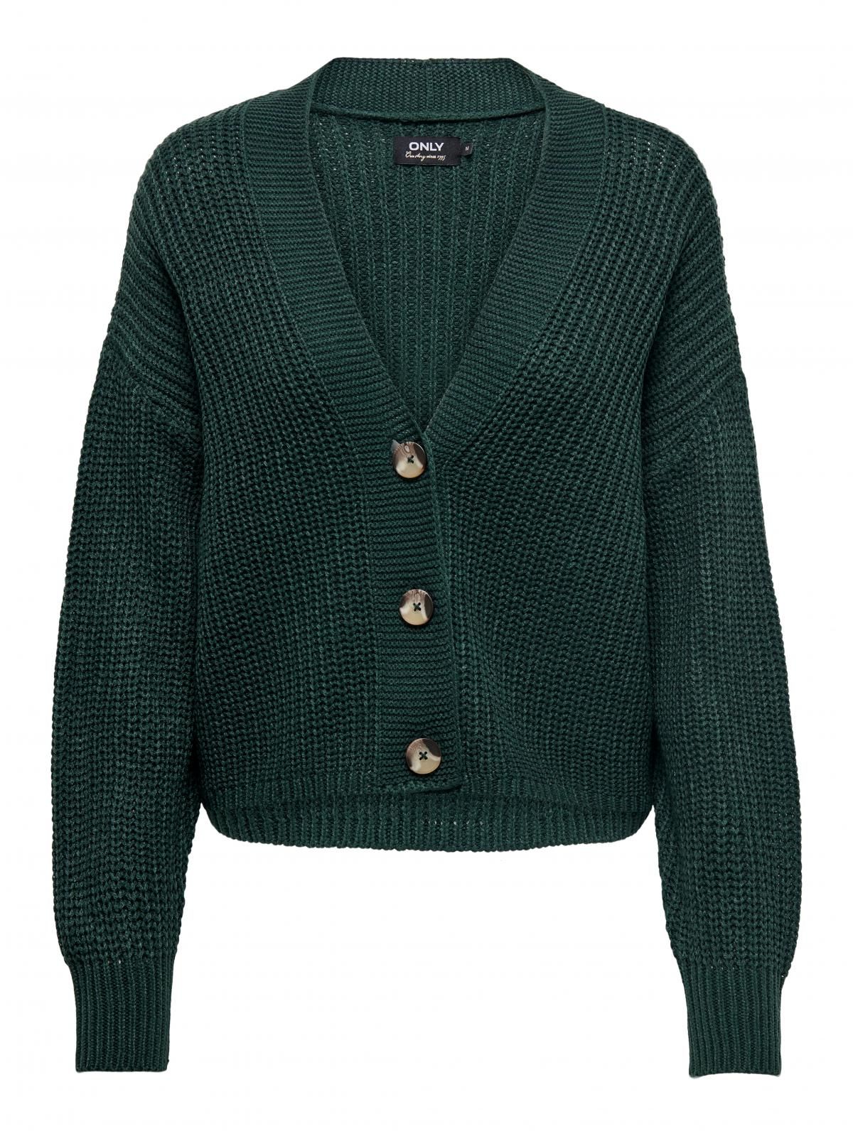 온리 브이넥 데일리 테크니컬 니트 카디건 15211521_1640 GREY / GREEN GABLES - 상세 이미지 4
