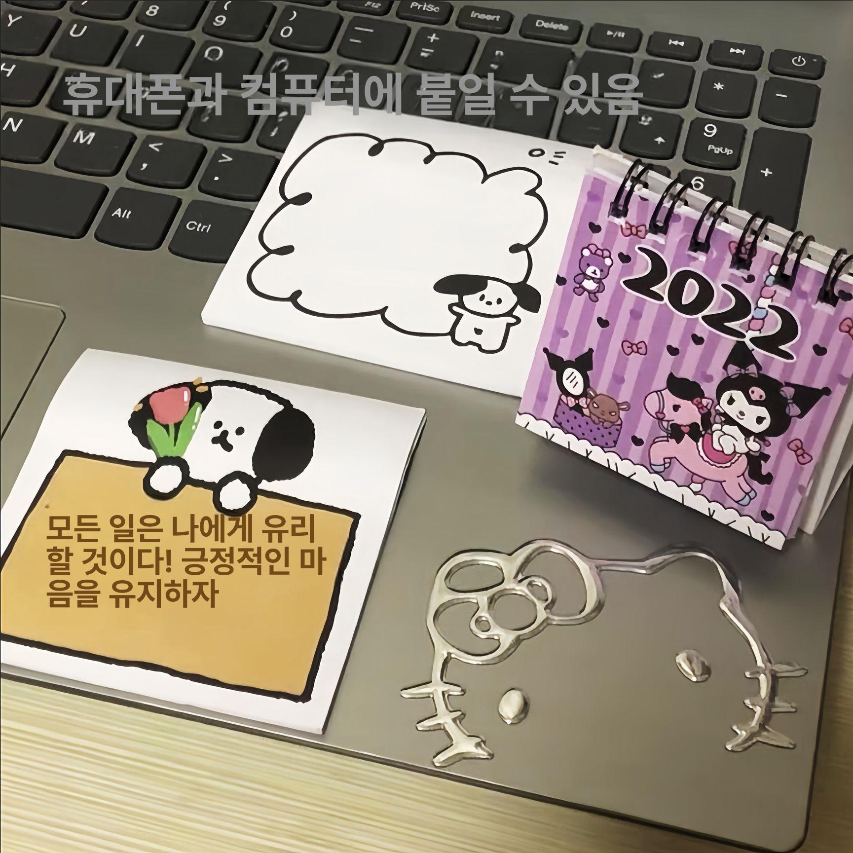 헬로키티 차량용 스티커 전기 자동차 백미러 장식 금속 실버 3D 크리에이티브 액세서리 맞춤 조합 3쌍 - 상세 이미지 3