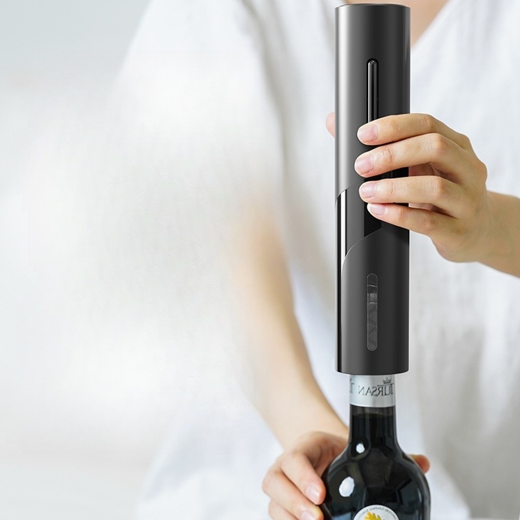 전동 와인오프너 자동 코르크 병따개 건전지 병따기 마개 원터치 스크류 호일커터 선물세트 - 상세 이미지 2