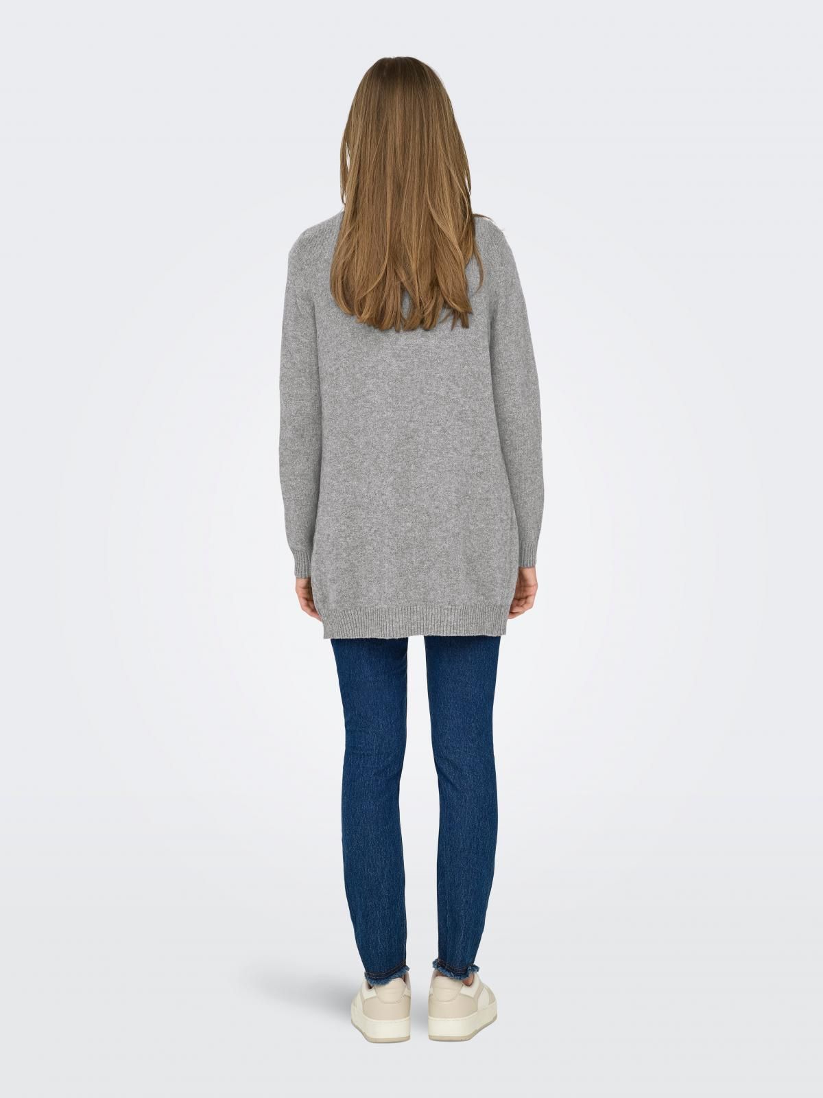 온리 라이트그레이 베이직 롱 브이넥 카디건 15174274_7826_681789 - 상세 이미지 2