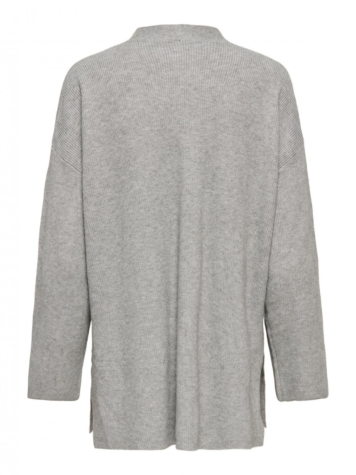온리 라이트그레이 브이넥 니트 가디건 15351147_2382 GREY / MEDIUM GREY MELANGE - 상세 이미지 5