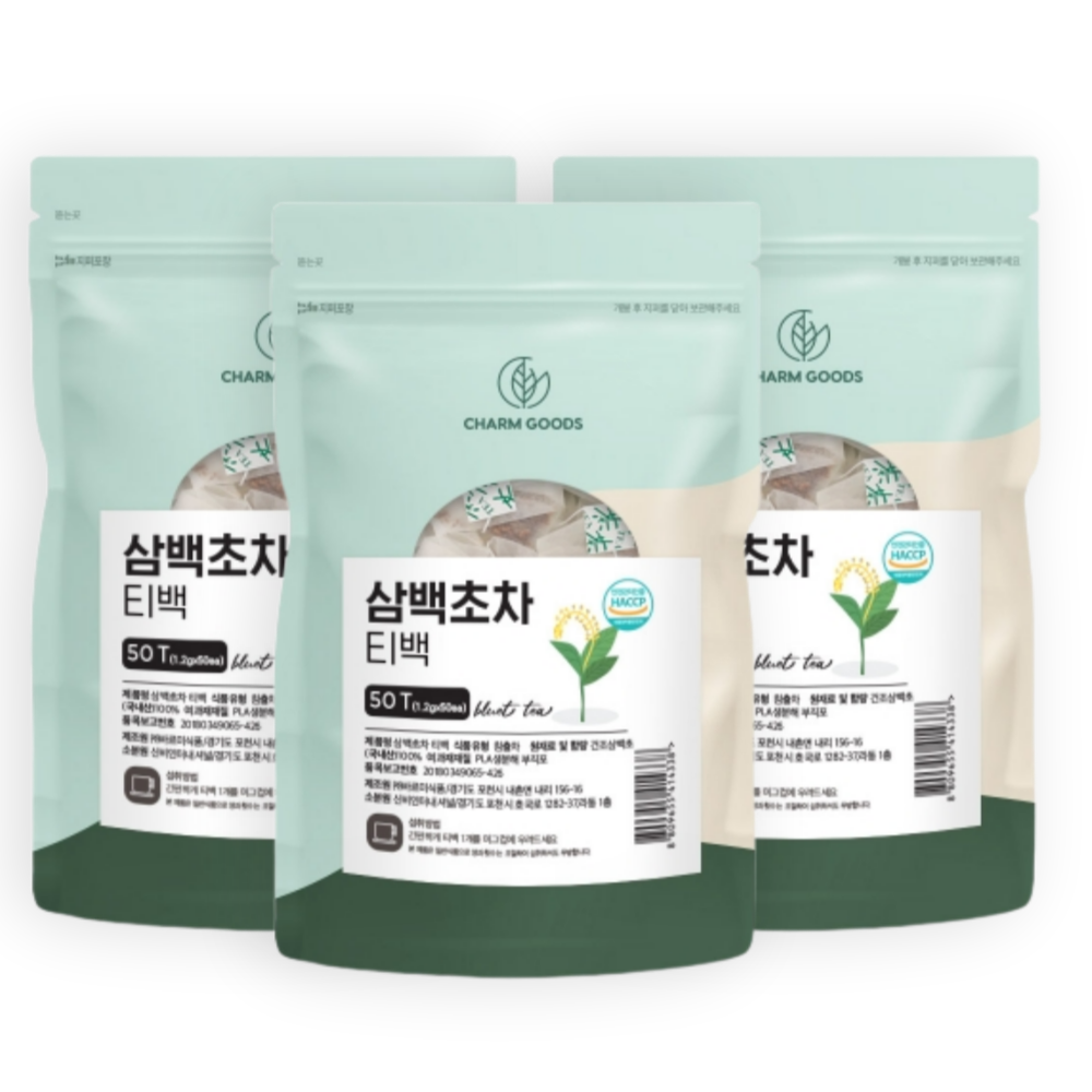 국내산 건조 삼백초 추출물 티백차 삼백초 뿌리 잎차 티백 환절기 차 50개입, 3개 - 상품 이미지