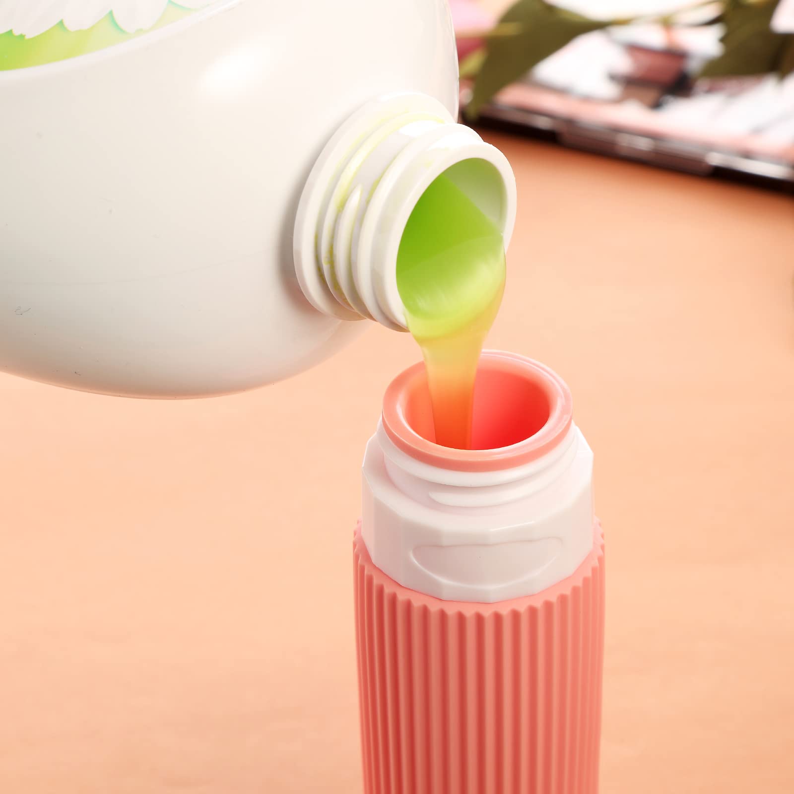 여행용 실리콘 공병 세트 90ml 수영장 소분 휴대용 샴푸통 이미지 7