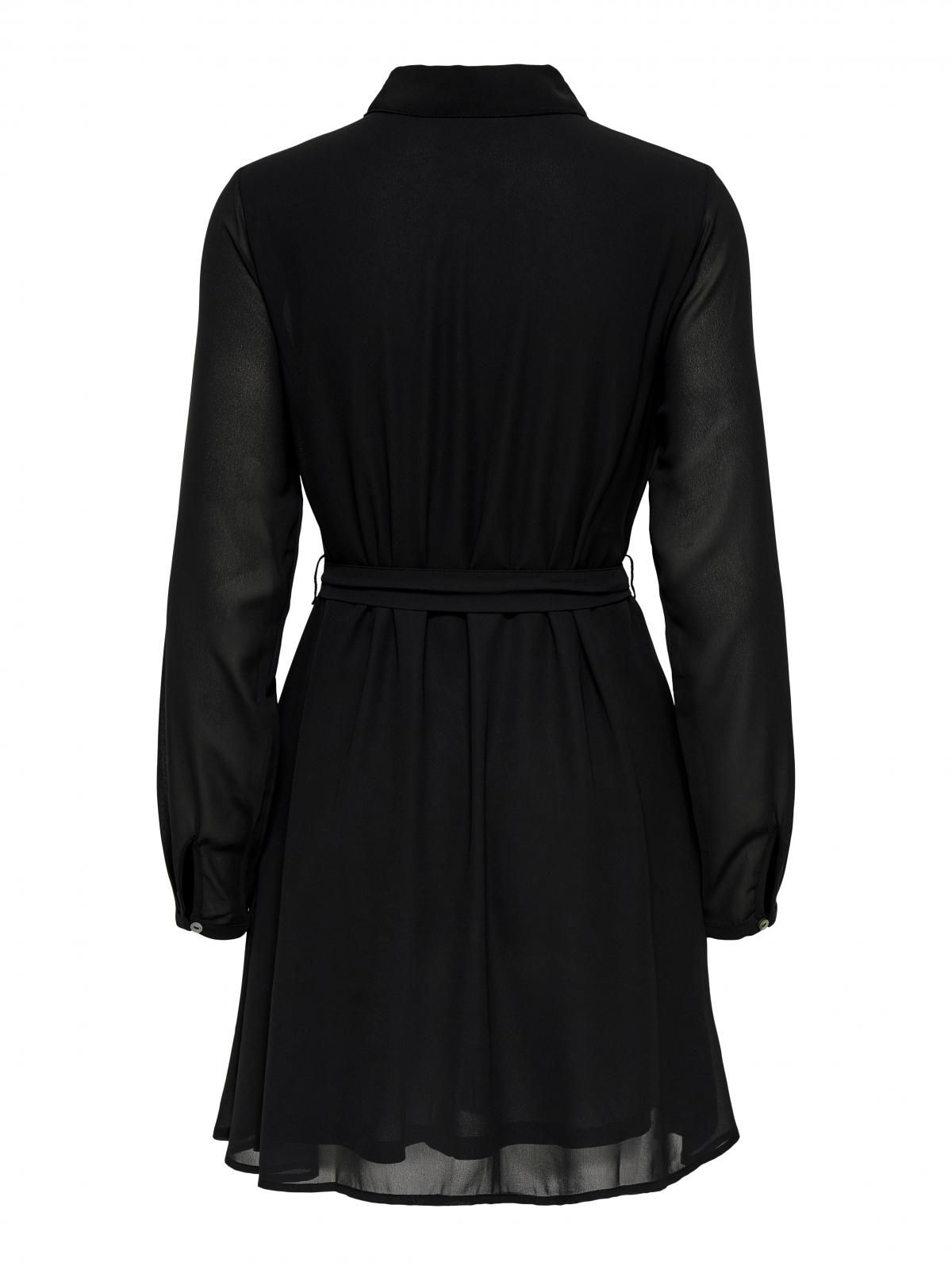 온리 테크니컬 벨트 미니 셔츠 원피스 블랙 15360309_2161 BLACK / BLACK - 상세 이미지 4
