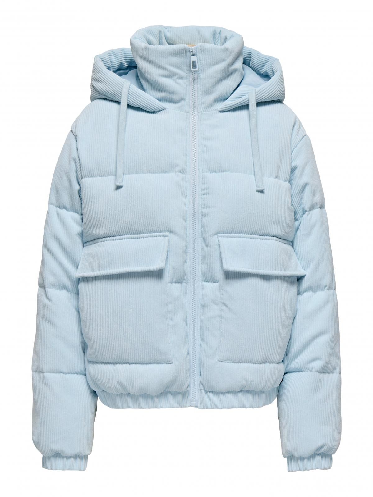 온리 코듀로이 숏 패딩 하이넥 라이트블루 15348571_1307 BLUE / BABY BLUE - 상품 이미지