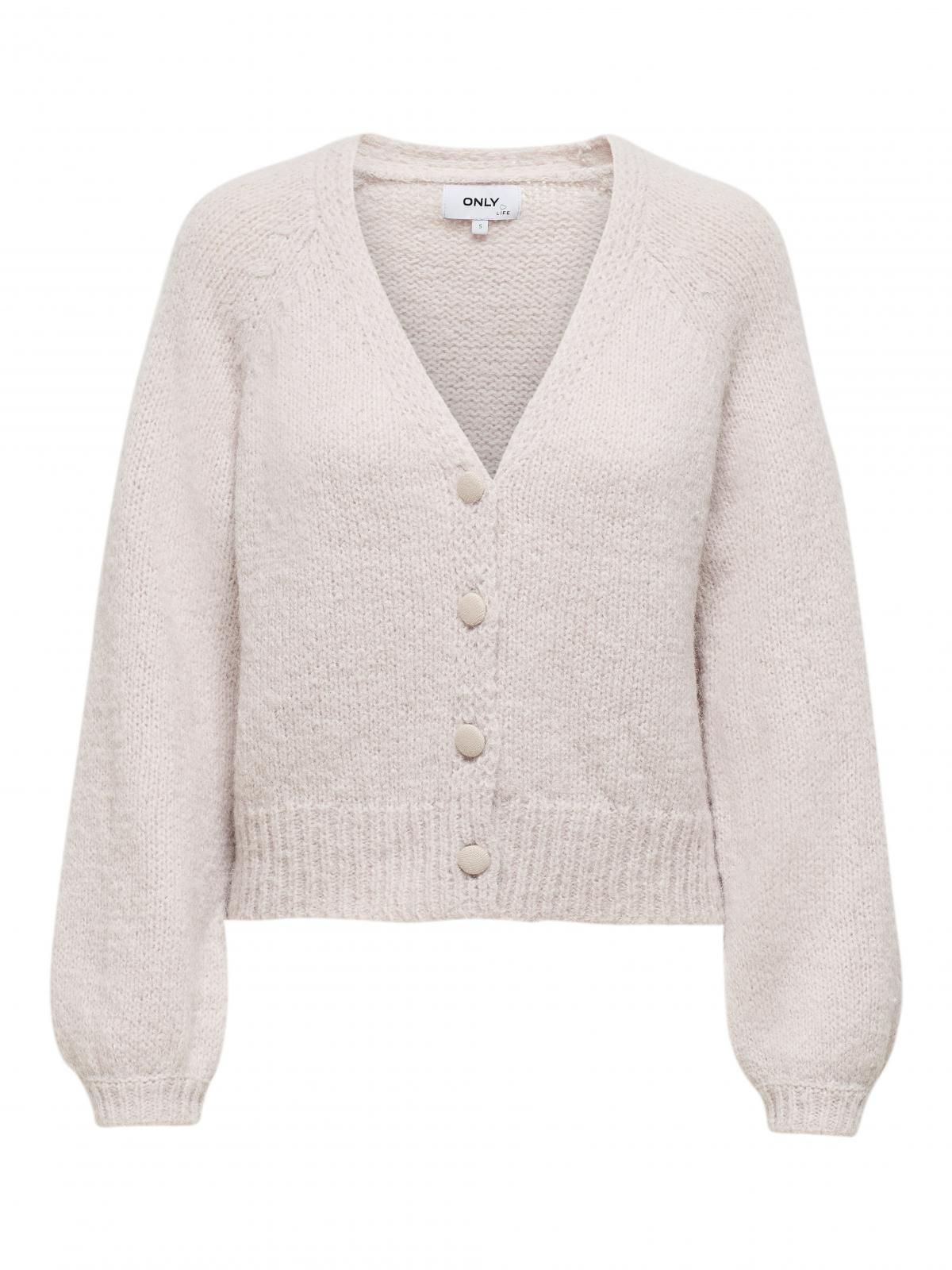 온리 소프트 브이넥 베이직 카디건 15210790_115 BEIGE / PUMICE STONE - 상세 이미지 3
