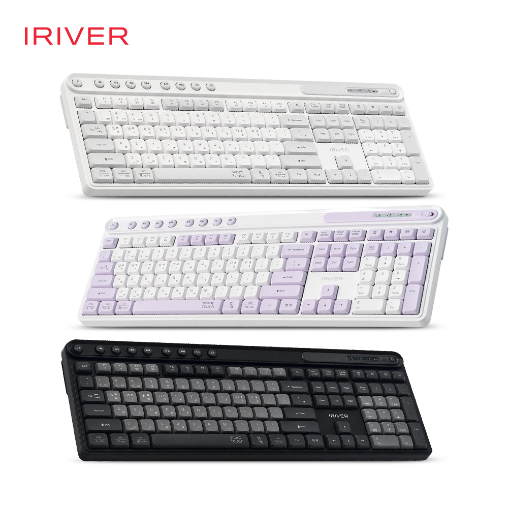 아이리버 MWK601 항균 블루투스 멀티페어링 무소음 무선 키보드 블랙 이미지 3