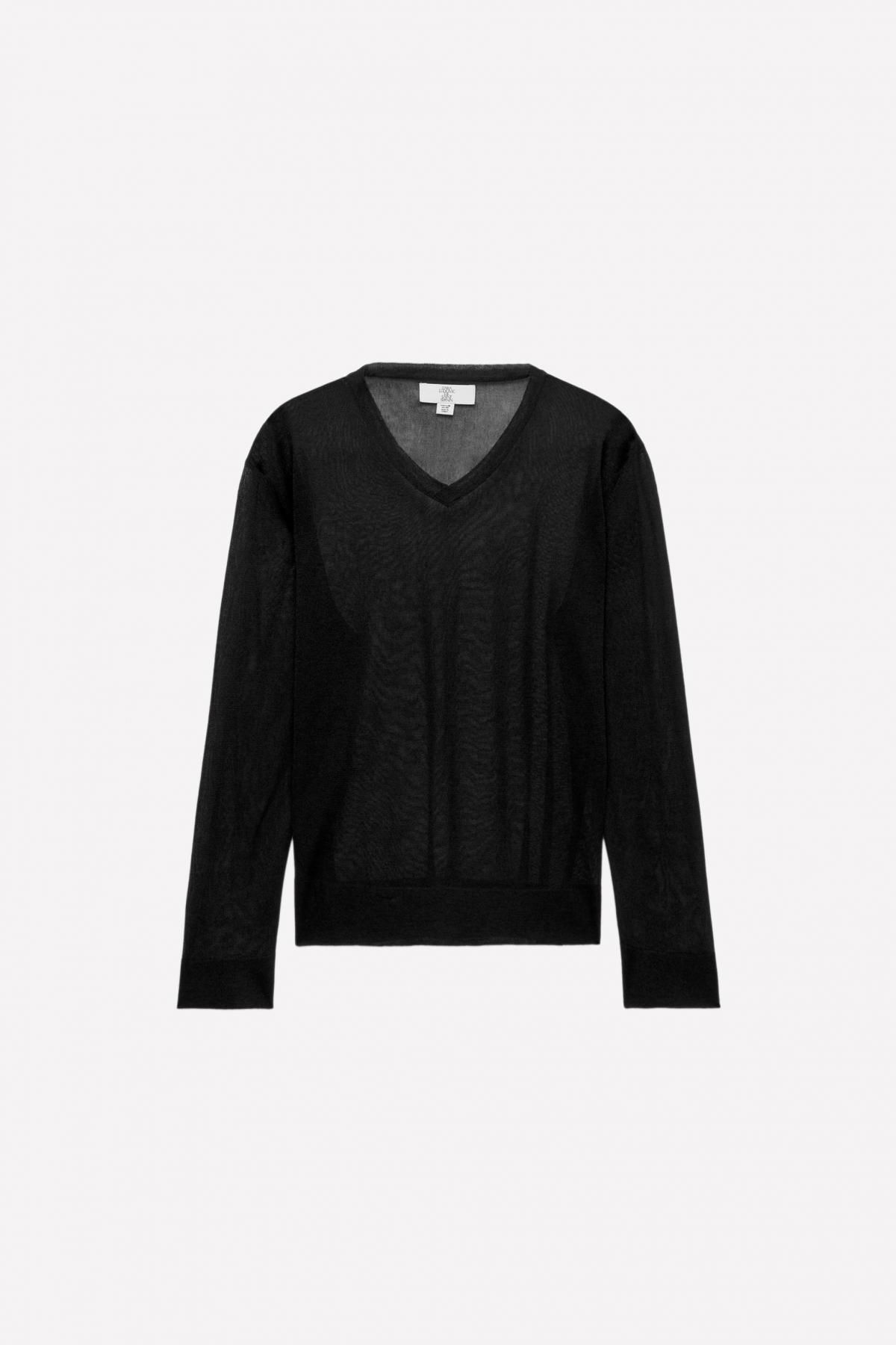 자라 시스루 니트 스웨터 X 루도빅 드 생 세르냉 7140/360 BLACK - 상품 이미지