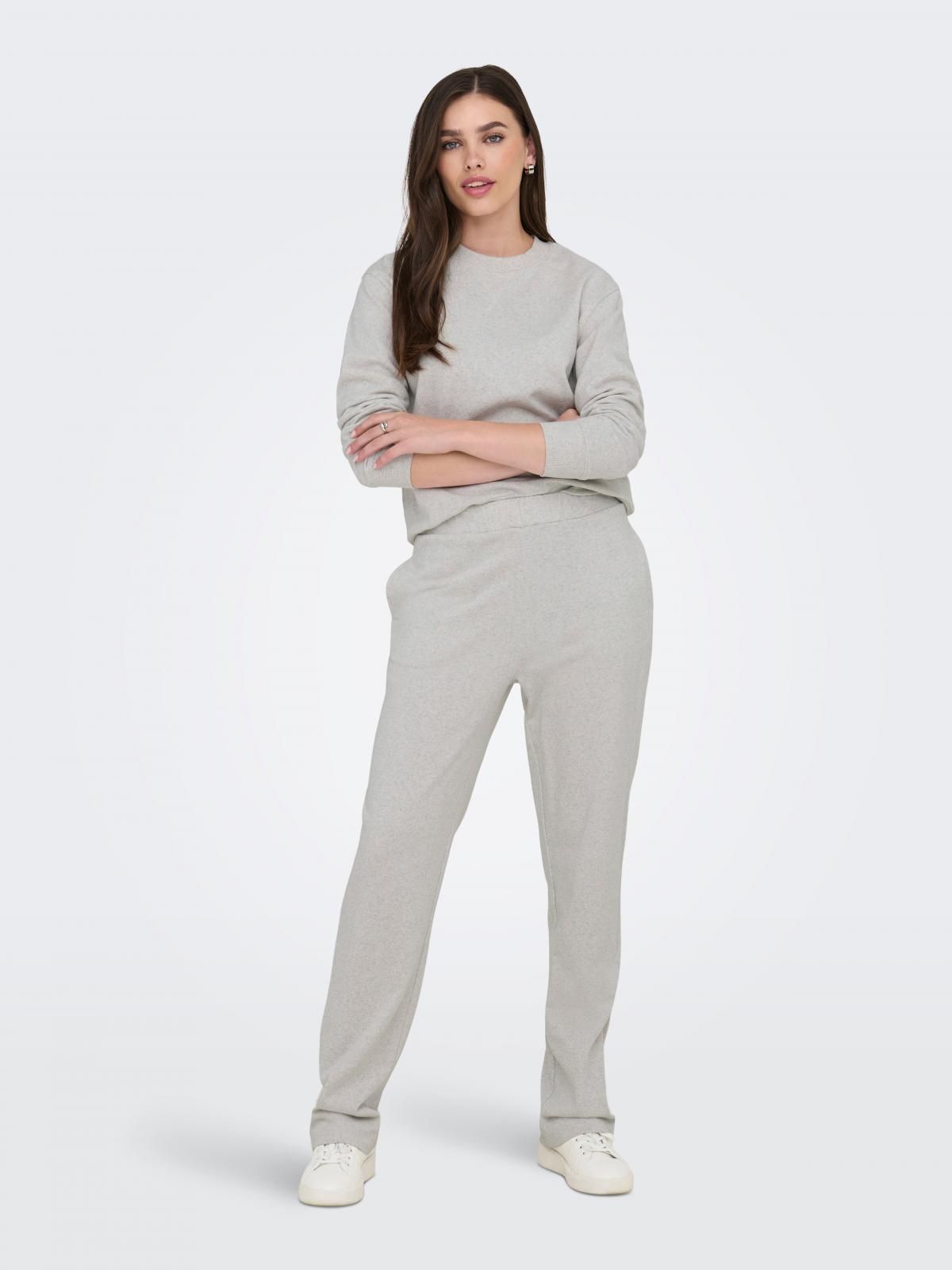 제이디와이 미니멀 라운드넥 소프트 스웨트셔츠 15353417_122_1214594 GREY / OATMEAL - 상세 이미지 5