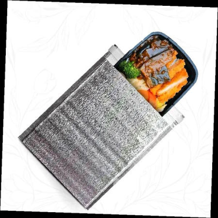 도시락 보냉백 은박 접착식 밀폐 보온 가방 직장인 피크닉 야외 음식 신선도 유지