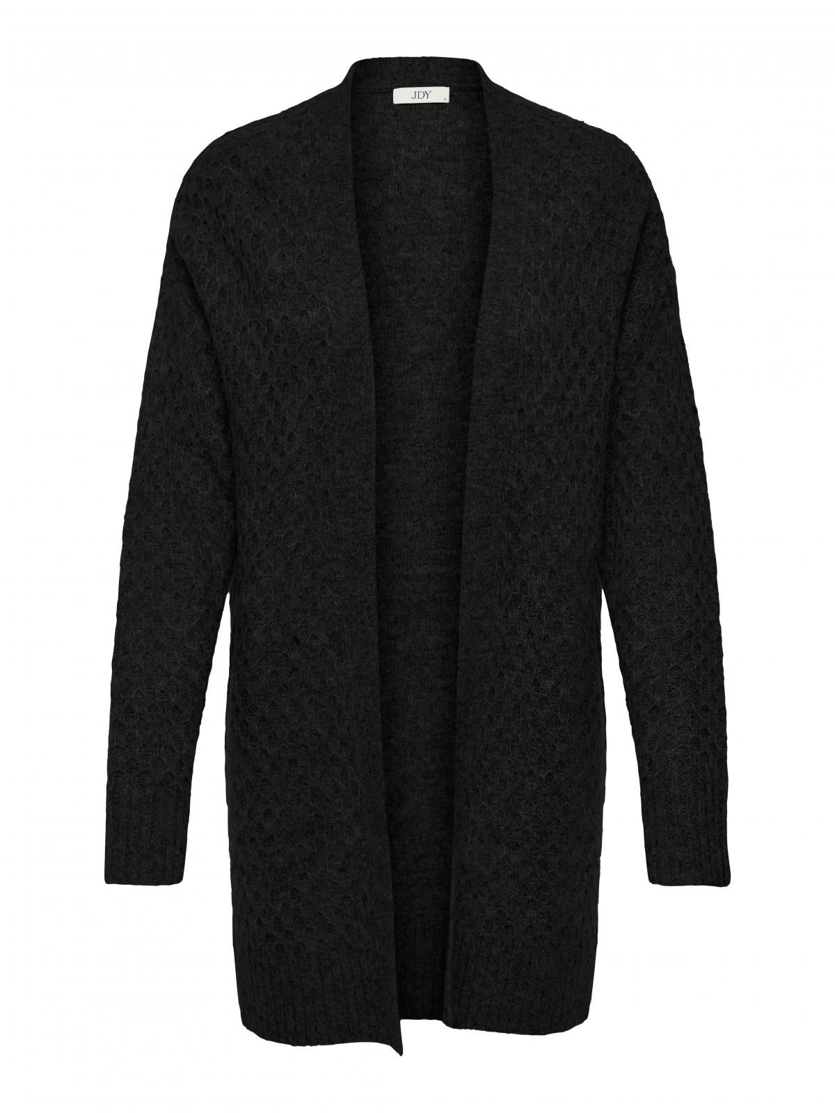 제이디와이 베이직 브이넥 테크니컬 니트 가디건 15328358_2161 BLACK / BLACK - 상세 이미지 3