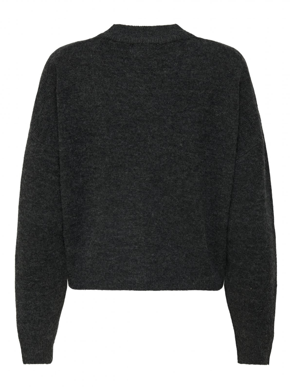 제이디와이 플렉서블 라운드넥 니트 가디건 15355480_2383 GREY / DARK GREY MELANGE - 상세 이미지 4
