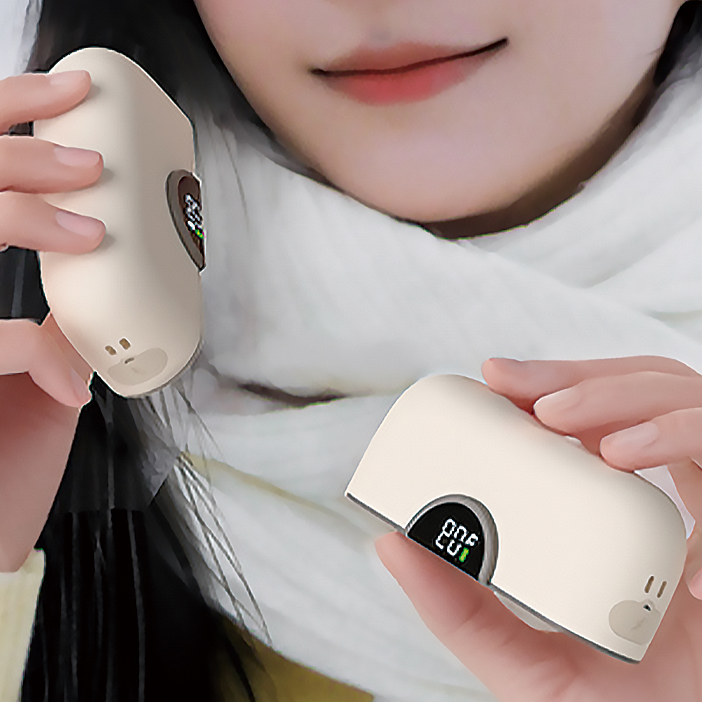 캠텔 충전식 듀얼 손난로 자석 LCD 4단계 온도조절 휴대용 충전 전기 핫팩 등산용 캠핑용 - 상세 이미지 3