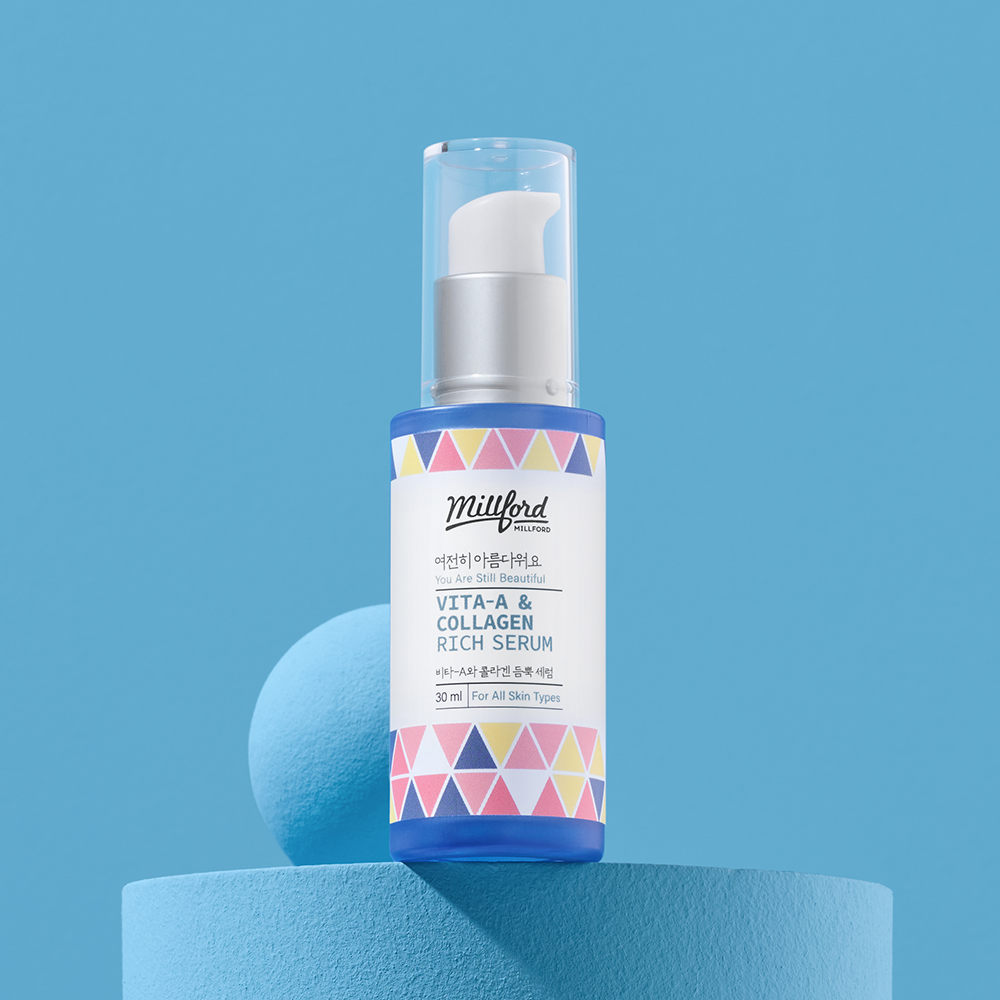 밀포드 비타민A 콜라겐 저자극 수분 안티에이징 세럼 30ml - 상세 이미지 2