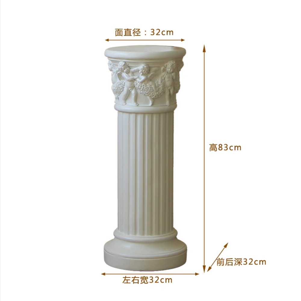 유럽 조각상 받침대 데코 소품 동상 오브제 꾸미기 25cm - 상세 이미지 5