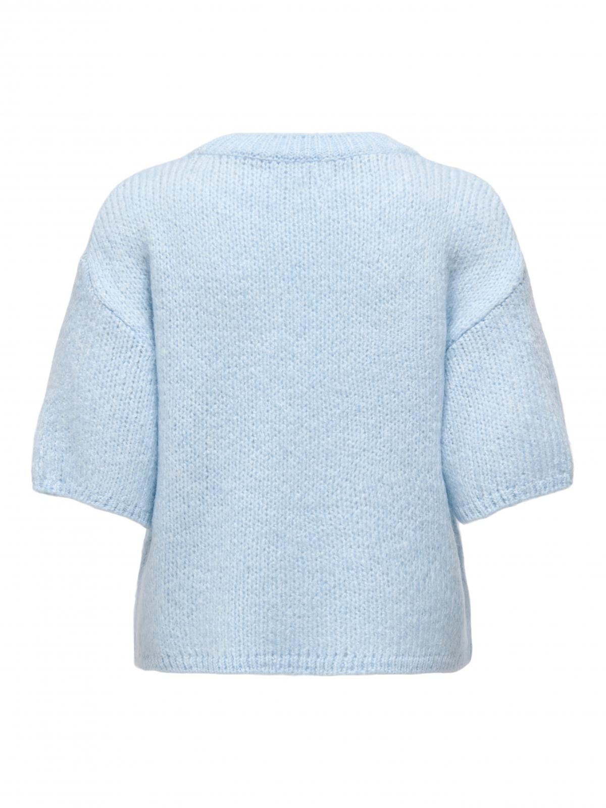 제이디와이 플랫니트 라운드넥 반팔 니트티셔츠 15367237_1243 BLUE / CASHMERE BLUE - 상세 이미지 4