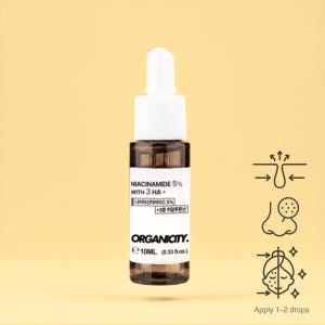 오가니시티 나이아신아마이드 민감피부 모공세럼 원액 5퍼센트 솔직 후기 | 피부 타입별 분석 - 상품 이미지 1