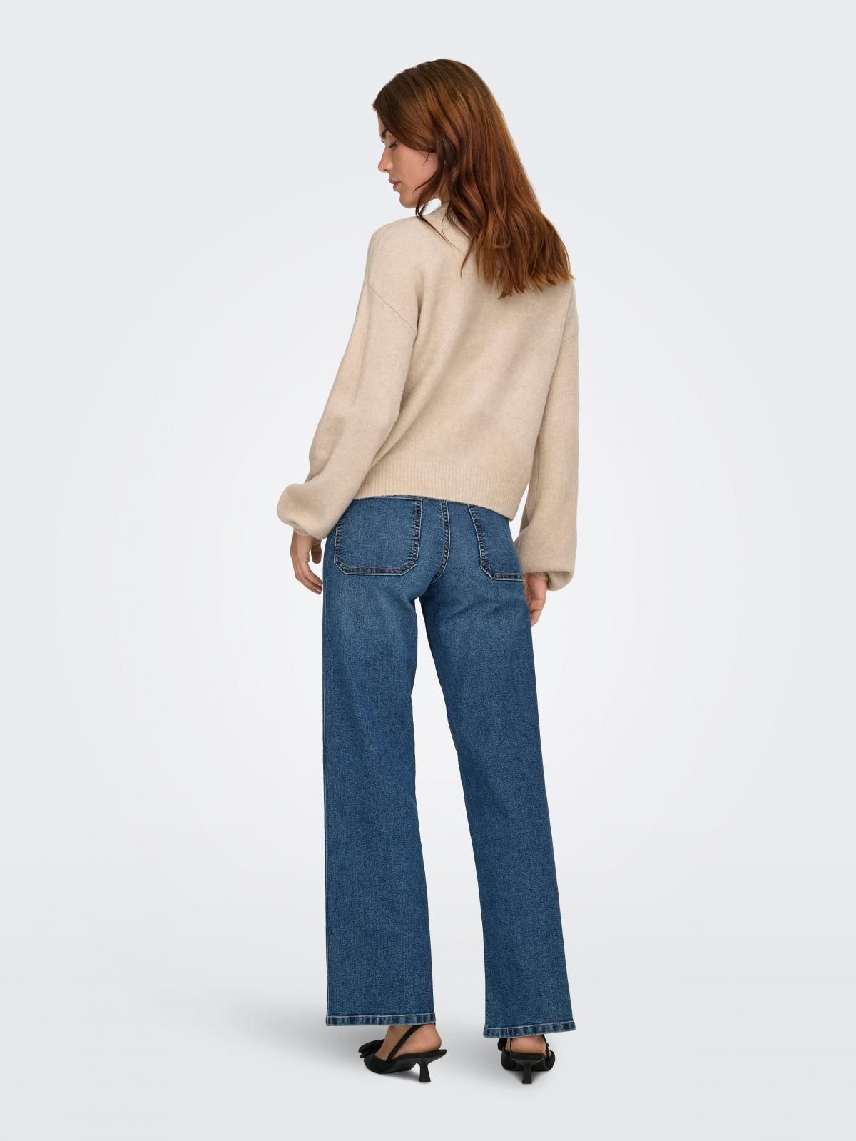 온리 베이직 플랫니트 브이넥 카디건 15242300_115_1231170 BEIGE / PUMICE STONE - 상세 이미지 2