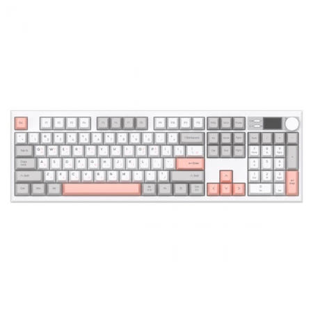 앱코 AS104 오피스네비게이터 유무선 기계식 핑크그레이 (조약돌 슈팅스타축) 키보드 / M