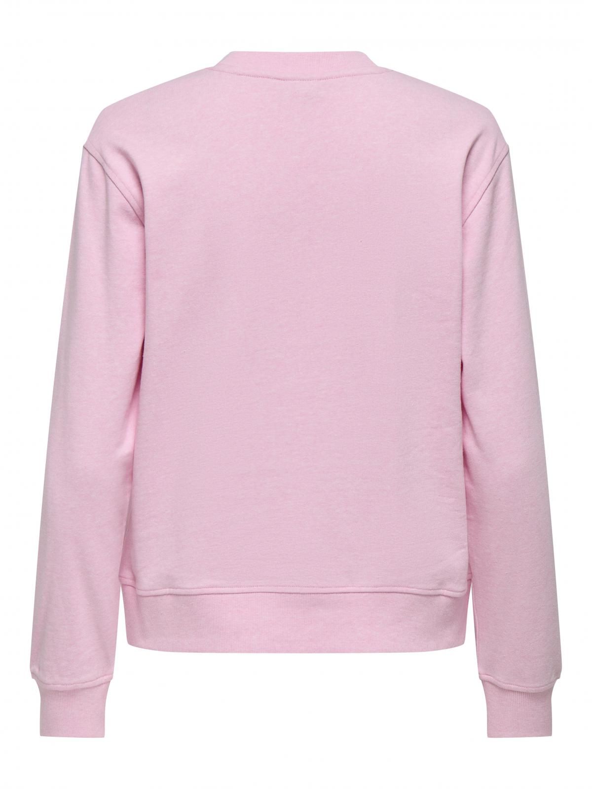 제이디와이 베이직 라운드넥 소프트 맨투맨 핑크 15353417_917 PURPLE / CHALK PINK - 상세 이미지 4
