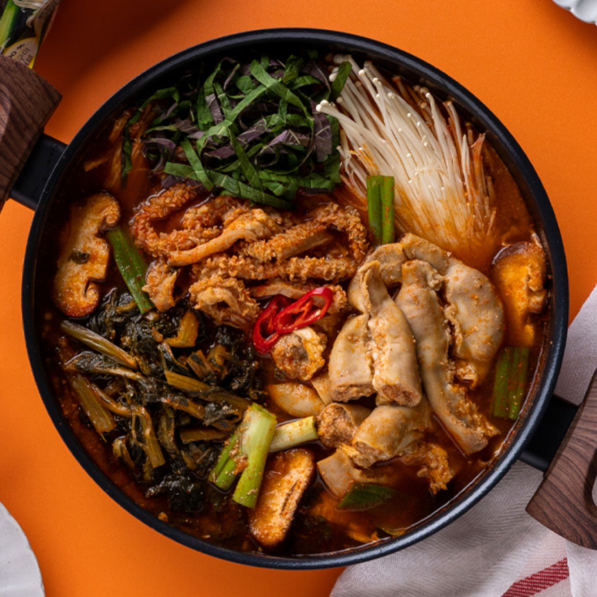 집에서먹자 곱창전골 곱이고운 푸짐한 간편조리 캠핑 시래기 한우대창전골 곱창전골 1kg 사진 5
