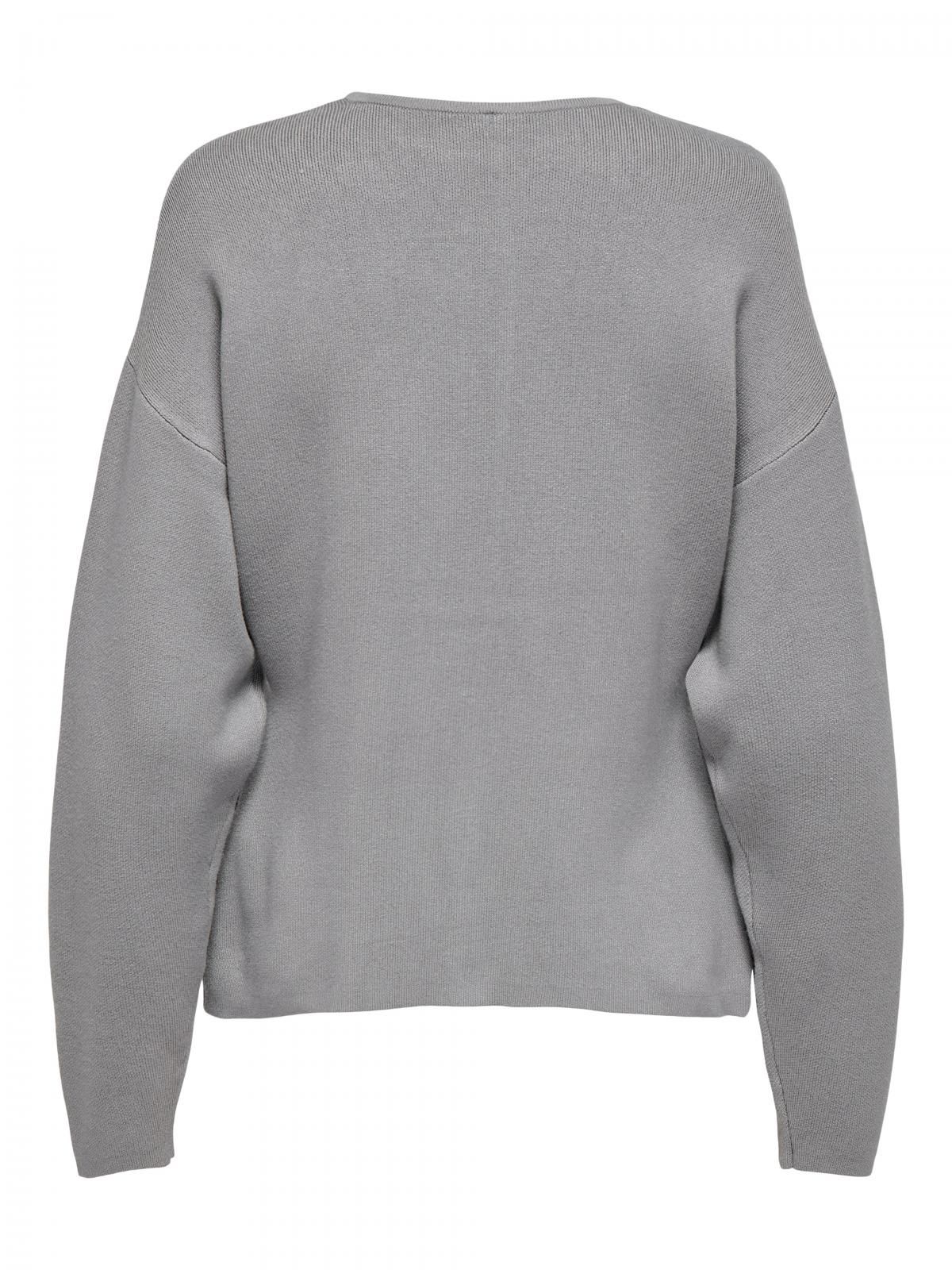 온리 라이트그레이 라운드넥 니트 가디건 15358670_2381 GREY / LIGHT GREY MELANGE - 상세 이미지 5
